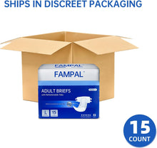 Load image into Gallery viewer, Adult Nappies for Men and Women, Large, 15 Count Disposable Adult Diapers, Incontinence Briefs with tabs, Maximum Absorbency, Overnight Protection, Odor Control, Unisex
