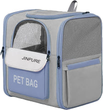 Load image into Gallery viewer, Pet Cat Carrier Backpack for Small Medium Dogs Up to 7KG with Steel Wire Frame
