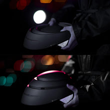 Load image into Gallery viewer, CLOSCA. Foldable helmet for bicycle and electric scooter. BLACK AND SILVER SIZE LARGE
