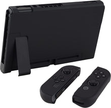 Load image into Gallery viewer, eXtremeRate PlayVital Back Cover for Nintendo Switch Console, Handheld Controller Separable Protector Hard Shell for NS Joycon, Customized Dockable Protective Case for Nintendo Switch - Black

