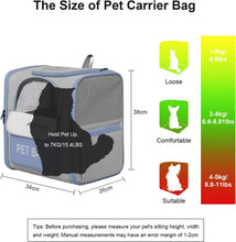 Load image into Gallery viewer, Pet Cat Carrier Backpack for Small Medium Dogs Up to 7KG with Steel Wire Frame
