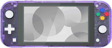 Load image into Gallery viewer, eXtremeRate Clear Atomic Purple DIY Replacement Shell for Nintendo Switch Lite
