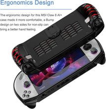 Load image into Gallery viewer, Protective Case for Lenovo Legion Go S Gaming Console, with Stand Function, Soft Flexible TPU Silicone Anti-Scratch Non-Slip Shock-Absorption Rugged Bumper Cover, Blac
