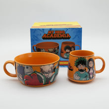 Load image into Gallery viewer, OFFICIAL MY HERO ACADEMIA BREAKFAST SET BOWL AND COFFEE MUG CUP NEW IN BOX
