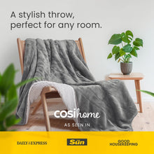 Load image into Gallery viewer, Cosi Home® Luxury Faux Fur Heated Throw - Electric Heated Blanket with 9 SETTING
