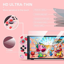 Load image into Gallery viewer, Large Switch Case Compatible with Nintendo Switch with Dockable Protective Cover, Cute Travel Carry Case Bundle Bag Portable Protective Accessories Kit , Strawberry Pink
