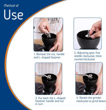 Load image into Gallery viewer, Manual Coffee Grinder with Ceramic Burrs and Lengthen Stainless Steel Handle
