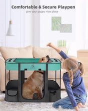 Load image into Gallery viewer, Foldable Pet Playpen Cat Dog Playpen Portable Dog Cage soft Portable Exercise SM
