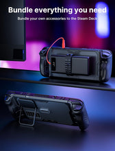 Load image into Gallery viewer, JSAUX ModCase Compatible with Steam Deck, PC0104 Modular Valve Accessories Include Protective Case, Face Cover, Metal Bracket and Strap
