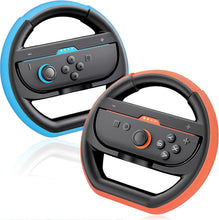 Load image into Gallery viewer, Deruitu 2 Packs Steering Wheels Compatible with Nintendo Switch 2 Controller, Switch 2 Racing Wheels Controller Accessories for Mario Kart World
