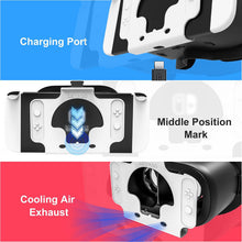 Load image into Gallery viewer, DEVASO Upgraded VR Headset for Nintendo Switch &amp; Switch OLED Model, Switch Virtual Reality Glasses with Adjustable HD Lenses and Comfortable Head Strap, Labo Goggles Accessories
