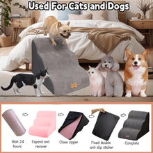 Load image into Gallery viewer, Wide Dog Steps Stairs for Bed 3 Steps 32 x 60 x 30CM High for Dogs Dog Ramp
