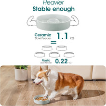 Load image into Gallery viewer, Vancasso Flower Shaped Slow Feeder Dog Bowl 960ml Pet Bowl Ceramic Puzzle Feeder
