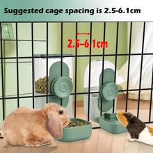 Load image into Gallery viewer, 1L Rabbit Food Dispenser - Small Animals Pet Feeder and Waterer Set - Hanging Automatic Food and Water Bowl for Cage - Feeding Station for Small Dog, Cat, Kitten, Bunny, Guinea Pig, Ferret

