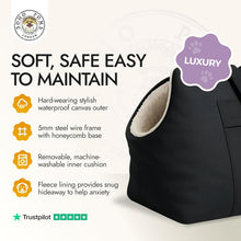 Load image into Gallery viewer, Soho Poms Brown &amp; Cream Pet Carrier (Large) | Luxury Dog Handbag For Small Dogs
