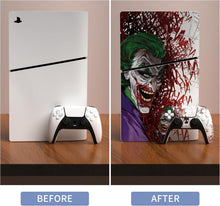 Load image into Gallery viewer, PlayVital Full Set Skin Sticker for ps5 Slim Console Digital Edition (The New Smaller Design), Vinyl Skin Decal Cover for ps5 Controller &amp; Headset &amp; Charging Station &amp; Media Remote - Clown Hahaha
