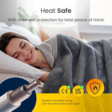 Load image into Gallery viewer, Cosi Home® Luxury Faux Fur Heated Throw - Electric Heated Blanket with 9 SETTING

