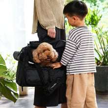 Load image into Gallery viewer, FUKUMARU Cat / Dog Carrier 4 Mesh Windows Small Dog Carrier 4 Storage Pockets
