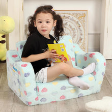 Load image into Gallery viewer, BestRoyal Seating Toddler Couch, 2-in-1 Convertible Toddler Chair to Sofa
