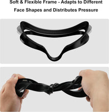 Load image into Gallery viewer, Globular Cluster F3 V3 Magnetic Facial Interface for Quest 3 Flexible and Adaptive Frame with Multi-Material Pads, Not Compatible with Quest 3S
