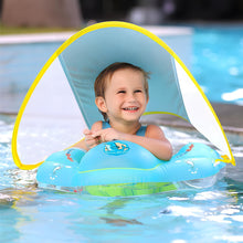 Load image into Gallery viewer, Inflatable Baby Swimming Pool Float with Sun Canopy 12-36 months
