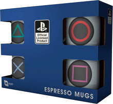 Load image into Gallery viewer, GB eye Playstation Buttons Set of 4 Espresso Mugs COLLECTABLES
