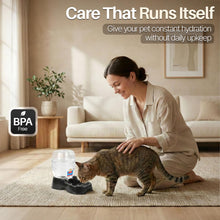 Load image into Gallery viewer, Flexzion Automatic Gravity Pet Waterer for Cat &amp; Dog  Non Skid &amp; Easy Clean Auto
