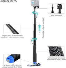 Load image into Gallery viewer, GEPULY 11''-46''Alumium Handheld Waterproof Selfie Stick Underwater Pole Handle.
