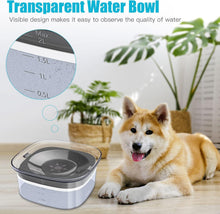 Load image into Gallery viewer, UPSKY Dog Water Bowl Slow Water Feeder 70oz No Spill Dog Bowl Transparent Pet Water Dispenser 2L Visible Water Level Slow Drinking Bowl for Small Medium Large Dogs and Cats

