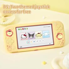 Load image into Gallery viewer, Kuitmor Switch Lite Protective Case,Soft Silicone Protective Shell,Anti-Scratch Protective Cover Case for Switch Lite with 2 Thumb Grip Caps（Yellow Pompompurin）

