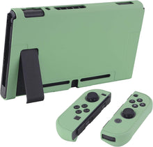 Load image into Gallery viewer, eXtremeRate PlayVital Back Cover for Nintendo Switch Console, NS Joycon Handheld Controller Separable Protector Hard Shell, Customized Dockable Protective Case for Nintendo Switch - Matcha Green
