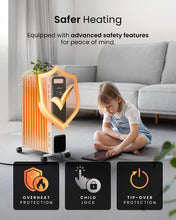 Load image into Gallery viewer, Pro Breeze OmniWarm 2500W Oil Filled Radiator with 11 Fins Digital Screen

