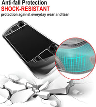 Load image into Gallery viewer, KZIOACSH Clear Case for Steam Deck/Steam Deck OLED with Kickstand, Full Protection Lightweight Shock-Absorption Hard PC Anti-Scratch Gaming Console Protective Skin Bumper Cover

