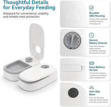 Load image into Gallery viewer, Timed Automatic Dog and Cat Feeder with Dual 350ml Bowl, 2 Meals Dry or Wet pets
