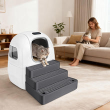 Load image into Gallery viewer, Large 3-Step Litter Box Ramp, Adjustable Cat Steps with Filter Function Stairs
