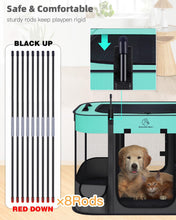 Load image into Gallery viewer, Foldable Pet Playpen Cat Dog Playpen Portable Dog Cage soft Portable Exercise SM
