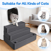 Load image into Gallery viewer, Large 3-Step Litter Box Ramp, Adjustable Cat Steps with Filter Function Stairs
