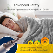 Load image into Gallery viewer, Cosi Home® Luxury Faux Fur Heated Throw - Electric Heated Blanket with 9 SETTING

