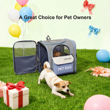 Load image into Gallery viewer, Pet Cat Carrier Backpack for Small Medium Dogs Up to 7KG with Steel Wire Frame
