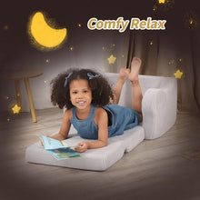 Load image into Gallery viewer, BestRoyal Grey Seating Toddler Couch, 2-in-1 Convertible Toddler Chair to sofa
