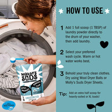 Load image into Gallery viewer, Molly&#39;s Suds Original Laundry Detergent Powder - Natural Washing Powder 120 wash
