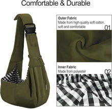 Load image into Gallery viewer, PETLOFT Puppy Sling Carrier for Small Dogs &amp; Cats - Soft Cotton with Adjustable
