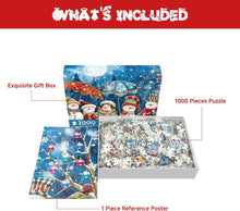 Load image into Gallery viewer, Advent Calendar Jigsaw Puzzle, 24 Christmas Puzzle Boxes, Family Holiday Jigsaw SNOWMEN
