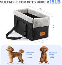 Load image into Gallery viewer, Centre Console Dog Car Seat for Small Dogs, Small Dog Car Booster Seat Washable
