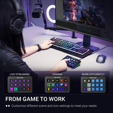 Load image into Gallery viewer, FIFINE D6 Streaming Controller Macro Keyboard 15 Customizable Keys for Stream, Gaming, Podcast. Keypad Compatible with Twitch, OBS, YouTube, Streamlabs. for Mac And PC.

