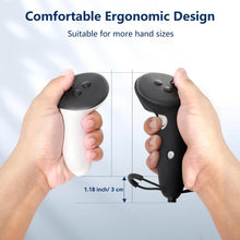 Load image into Gallery viewer, AMVR Extended Controller Grips Cover Compatible with Meta/Oculus Quest 3S/Quest 3 Accessories, with Battery Opening Cover and Knuckle Straps Protector, Suitable for Large Hands
