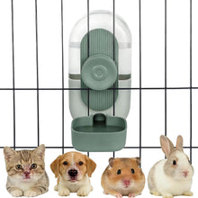 Load image into Gallery viewer, 1L Rabbit Food Dispenser - Small Animals Pet Feeder and Waterer Set - Hanging Automatic Food and Water Bowl for Cage - Feeding Station for Small Dog, Cat, Kitten, Bunny, Guinea Pig, Ferret
