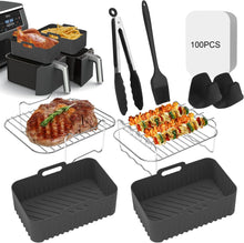 Load image into Gallery viewer, Large Size Air Fryer Accessories, 9Pcs Dual Air Fryer Accessories for Ninja Food
