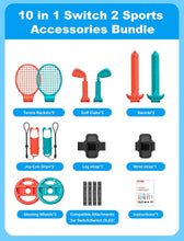 Load image into Gallery viewer, STARTRC GAMES Switch 2 Sports Accessories Bundle for Nintendo Switch 2, 10-in-1

