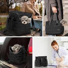 Load image into Gallery viewer, Petsfit Dog Carrier for Small Dogs up to 4kg, Soft-Sided Pet Travel Bag with Safety leash &amp; Storage Pockets, for Vet Visits
